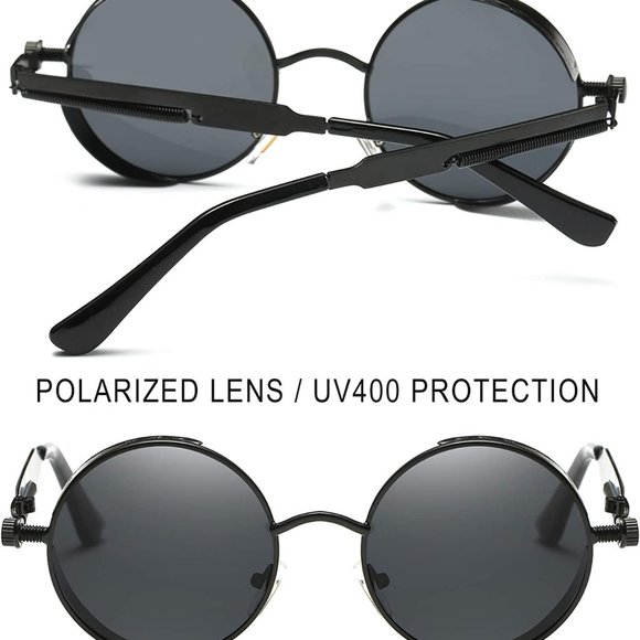 Polarized Round Sunglasses Women Men Circle
